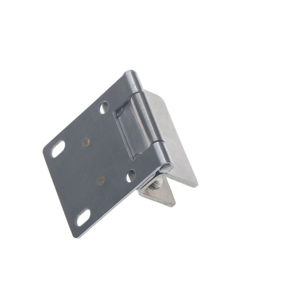 Stainless Double Clamp Shower Hinges 180 Degree Glass Door Cabinet Kitche.l8