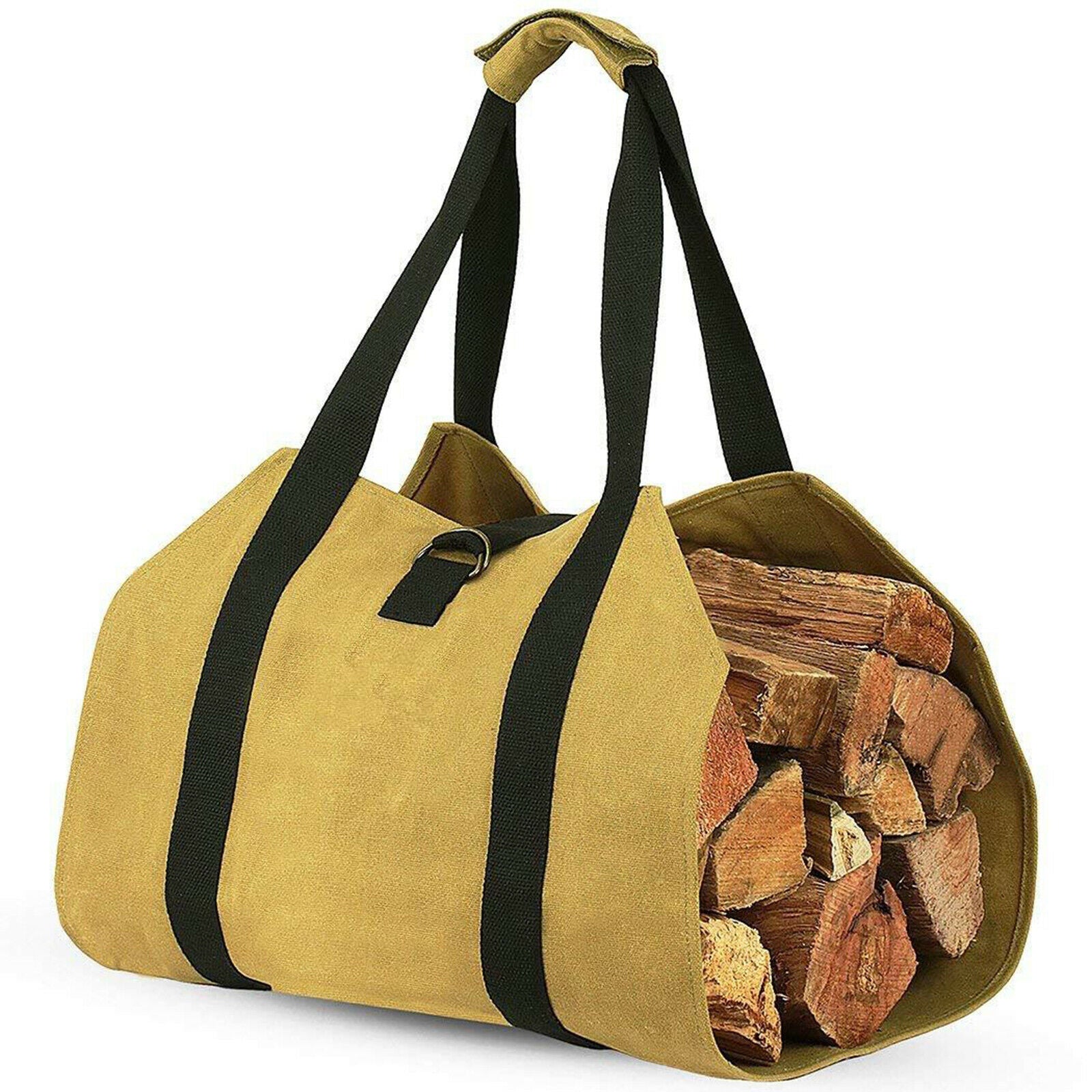 Log Carrier Bag Camping Firewood Holder Heavy Duty Tote Bag for BBQ Barbecue