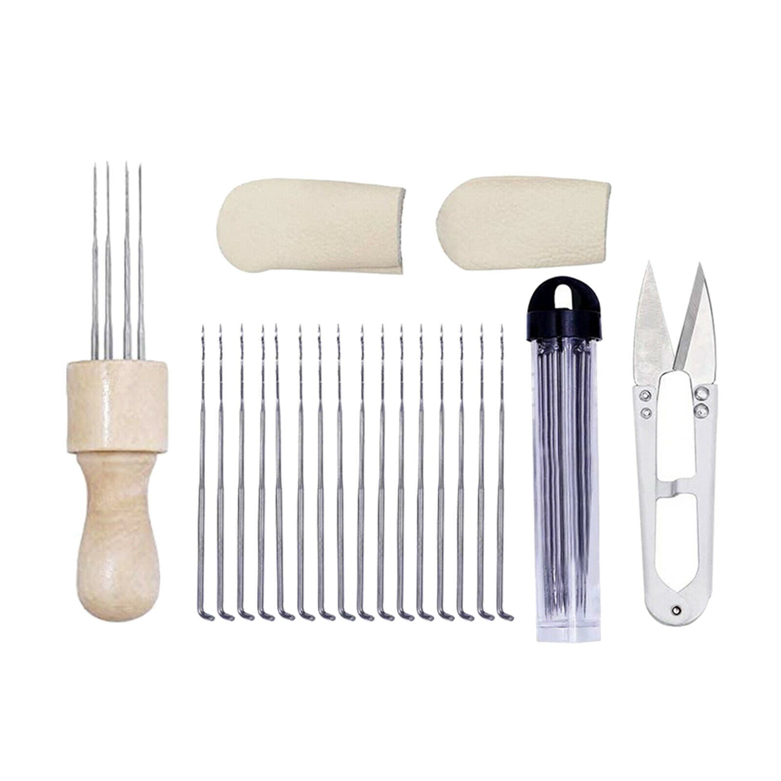 Complete Needle Felting Kits Felt Craft Supplies Needles Grip Punch Puncher