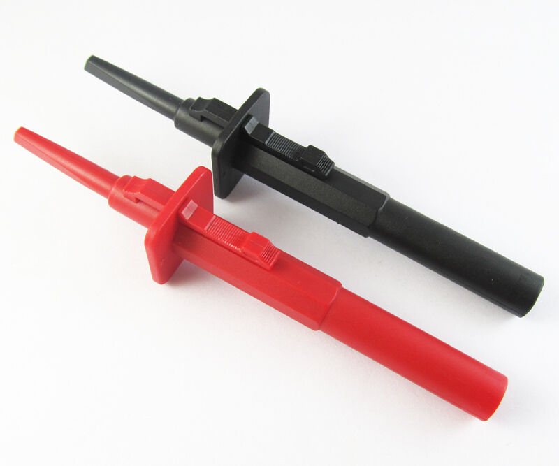 2pcs 12-0003 1000V 10A 4mm Safe & Fast Test Hook Clips Probes Adapter for Car