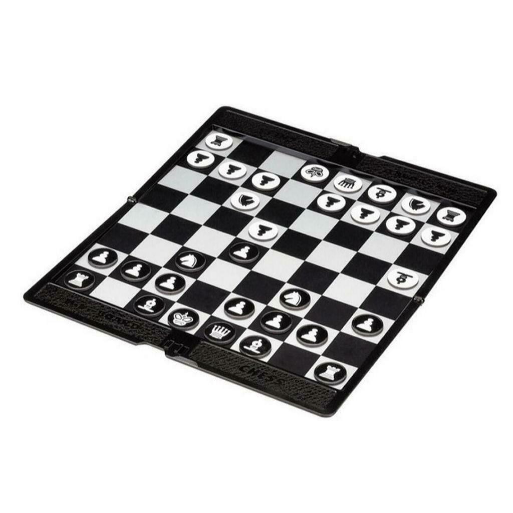 Mini Magnetic Chess Set Wallet Chess Board Game for Camping Family Game