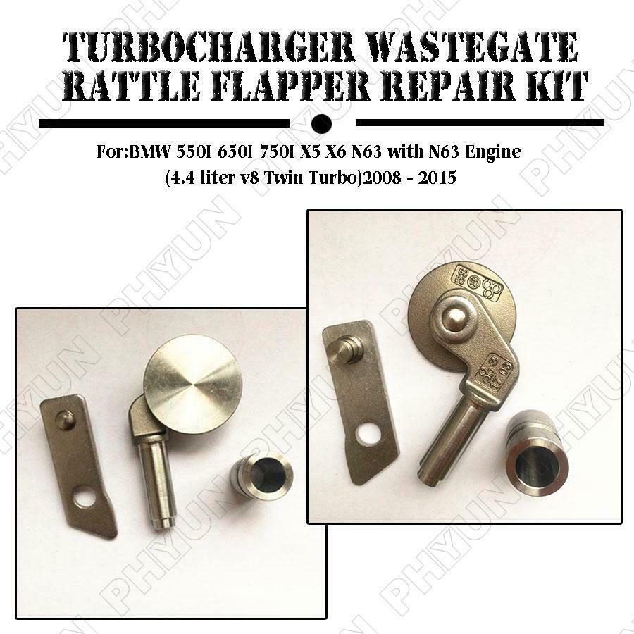 For 08-15 BMW 550I 650I 750I X5 6 N63 Engine Wastegate Rattle Flapper Repair Kit