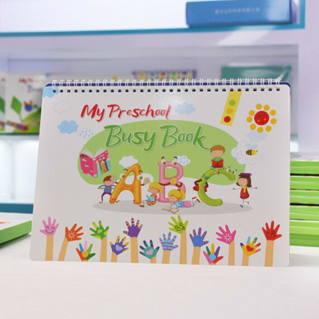 Montessori DIY Kids Busy Book Logical Sensory Interaction Reusable Stickers