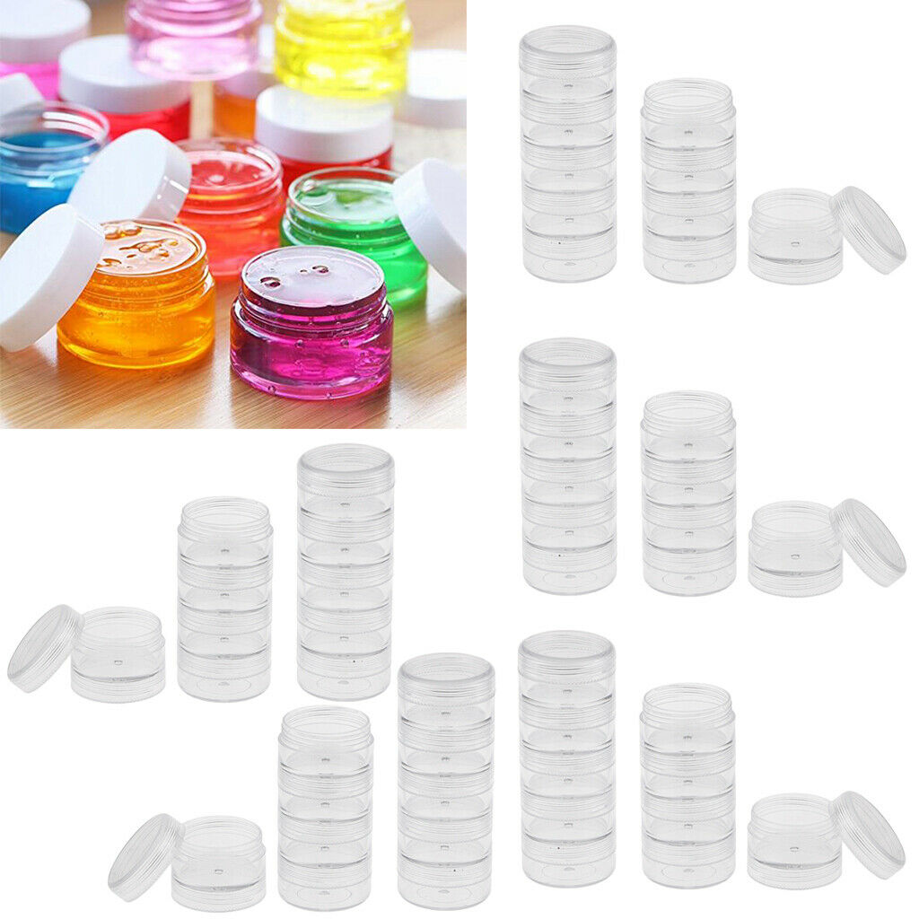 10Pcs 5 Layers Stackable Interlocking Screw Containers Storage Box 95x36mm
