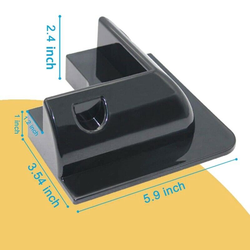 4Pcs RV Solar Panel Mounting Brackets Black Drill-Free Corner Bracket Support L4