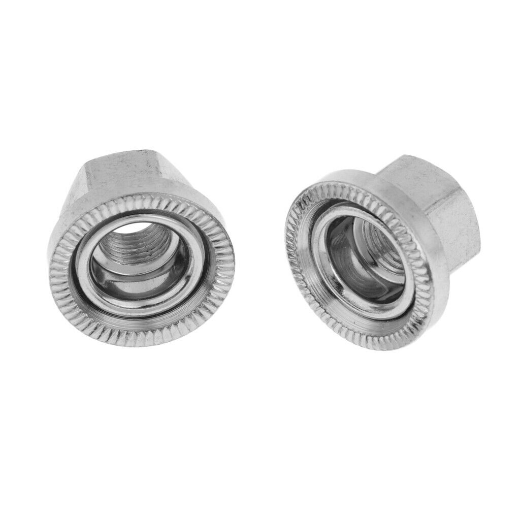 Pack of 2 MTB Fixed Gear Flange Nut M10 Bike Accessories