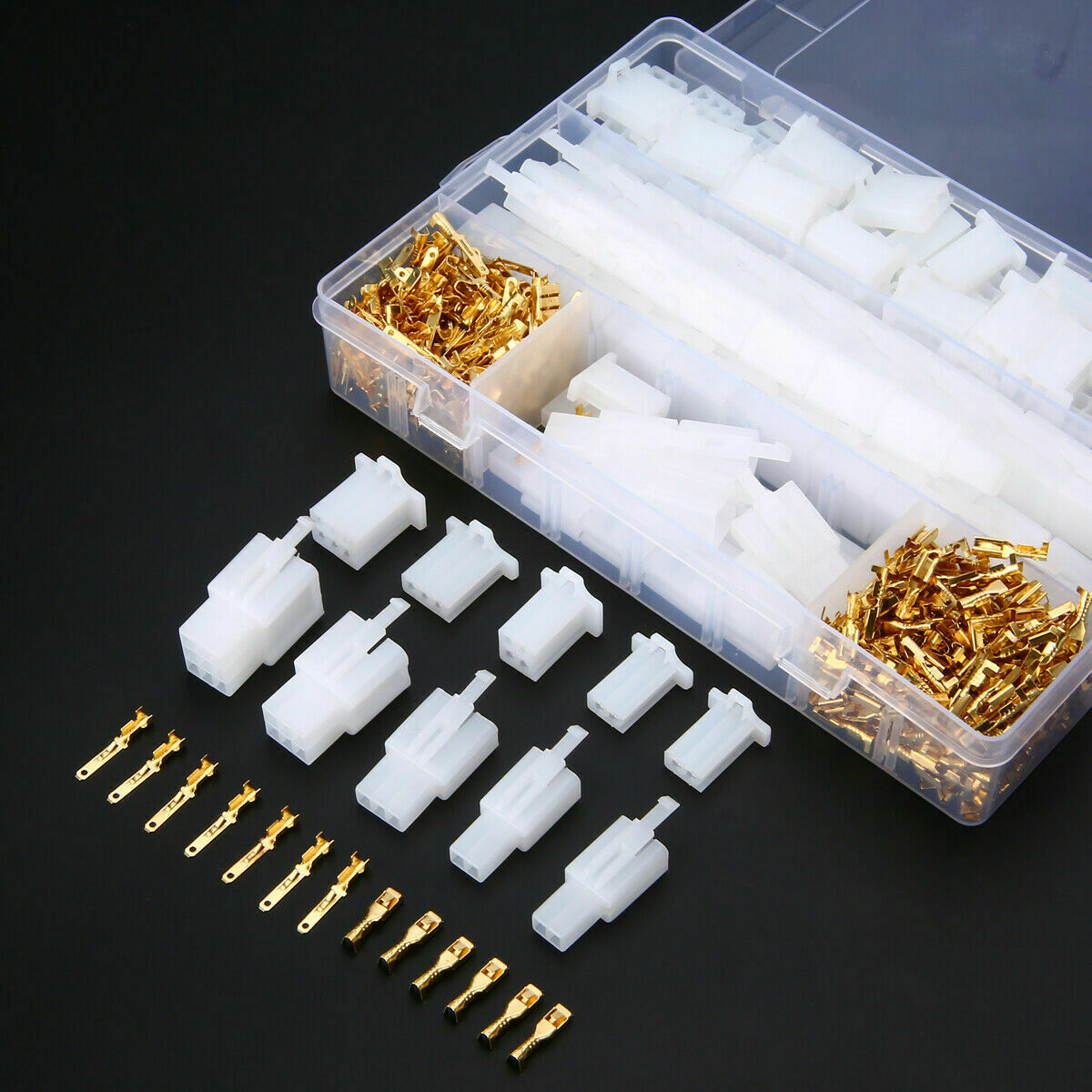 2.8mm2pin automotive electrical wire connector male female cable terminal 580pcs