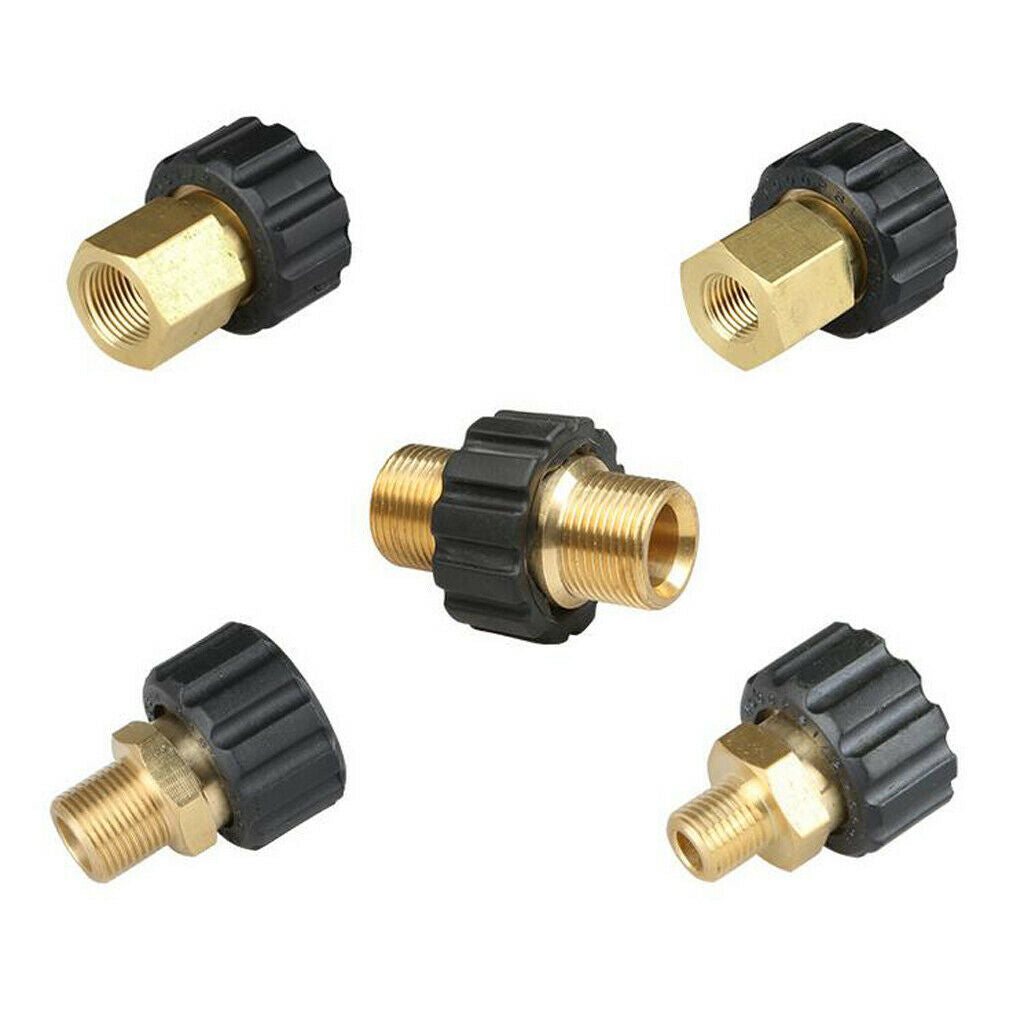High Pressure Washer Adapter Couple Connector M22F x G3/8 Male Inner 14mm