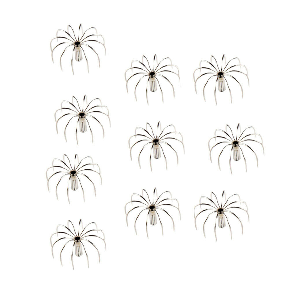 Pack Of 10pcs Sea Fishing Squid Jig Hook Saltwater Fishing Lures Hard Baits -