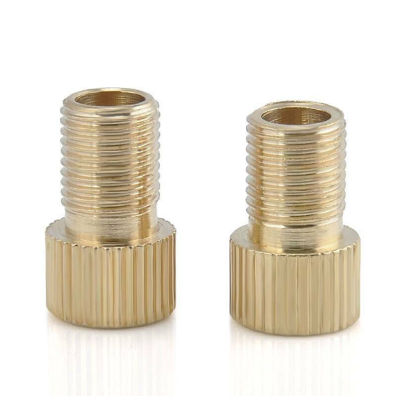 2* Presta to Schrader Valve Adapter Converter Road Bike Bicycle Cycle Pump Tube