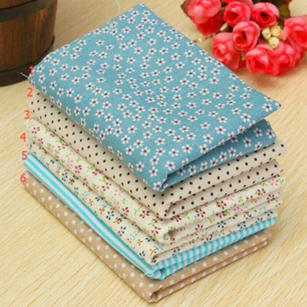 100% Cotton Mixed Fabric Material Bundle Scrap Offcuts Quilting Quilt Fabric AU