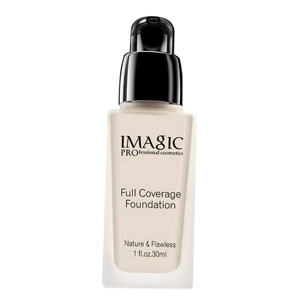 30ml Oil Free Liquid Foundation Spots Cover Concealer Contour Ivory Pink