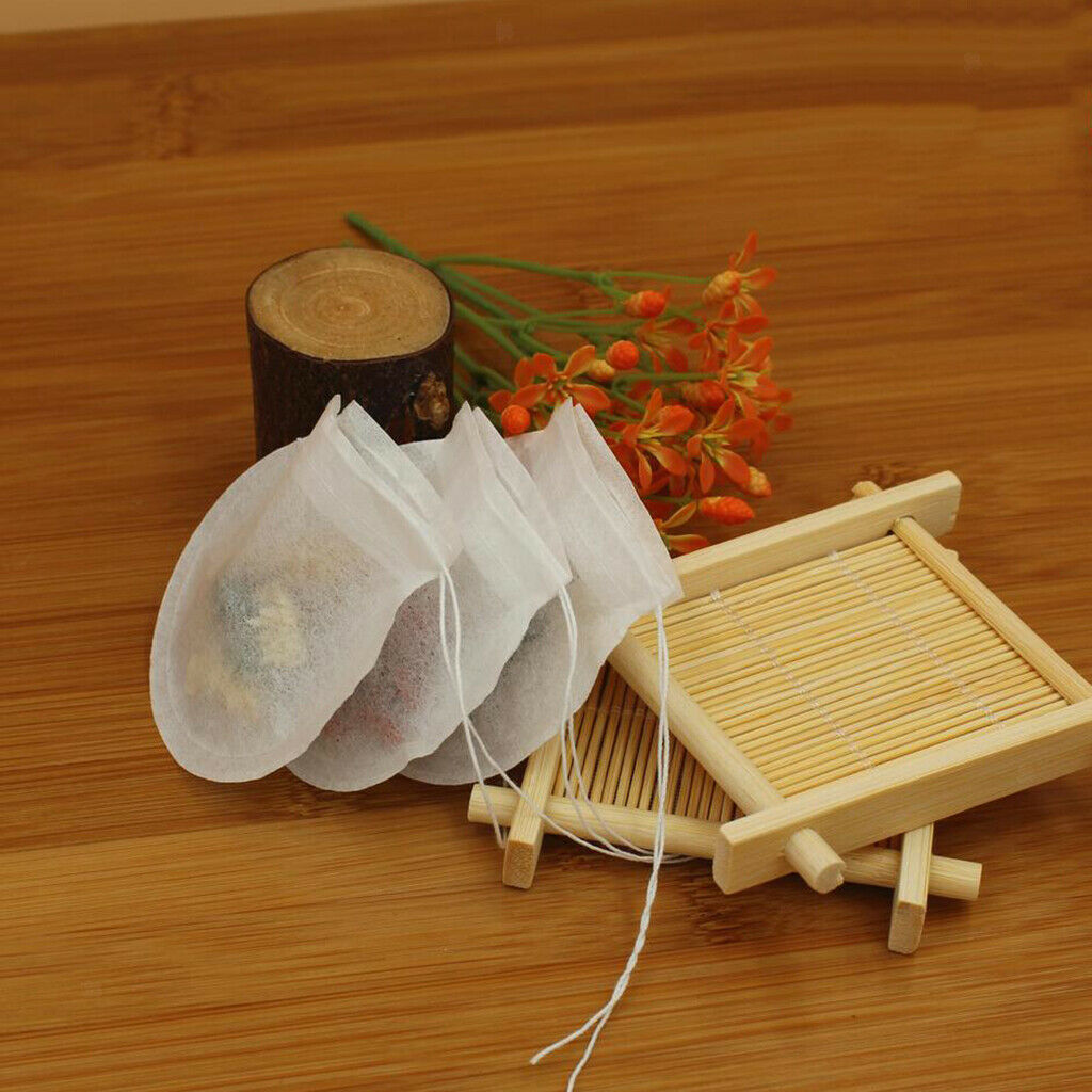 400Pcs Tea Strainer Bags Coffee/Tea/Herb Brew Bags Loose Leaf Infuser Drawstring
