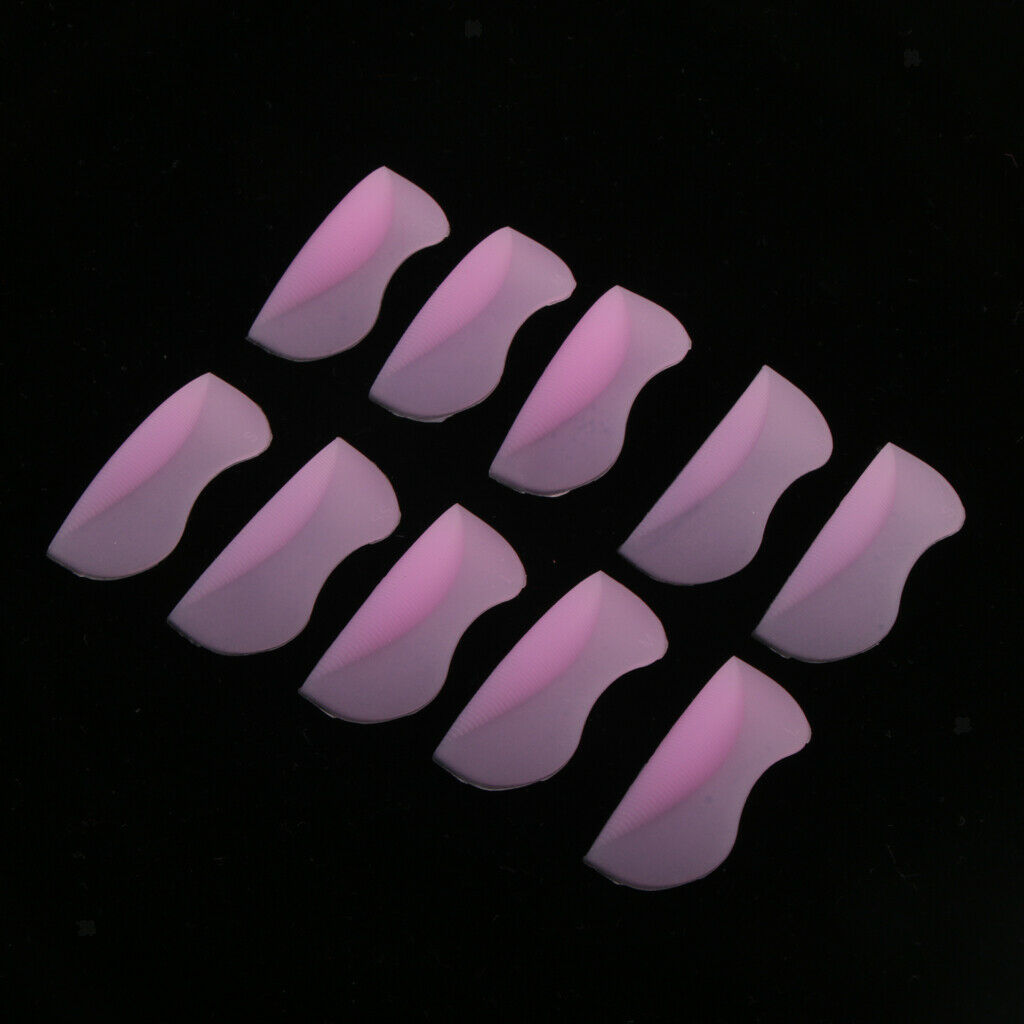 10x Silicone Curler Pads Shield Rods Embedded Ridges Eyelash Lift Perming