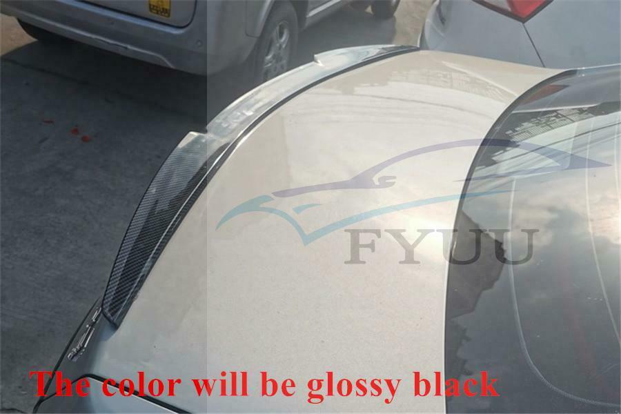 Universal Glossy Black Car Rear Spoiler & Roof Wing Splitter Lip Trim 115CM 45"
