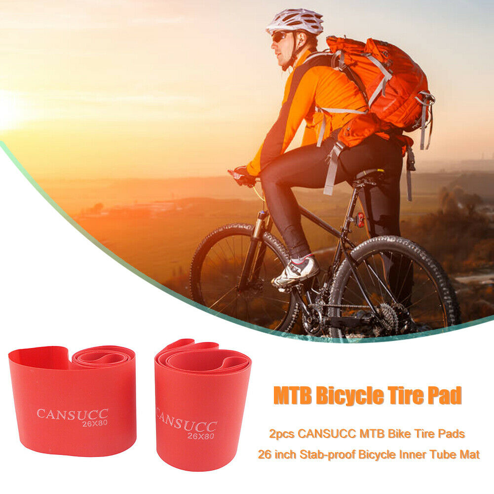 2pcs CANSUCC MTB Bike Tire Pads 26 inch Stab-proof Bicycle Inner Tube Mat @