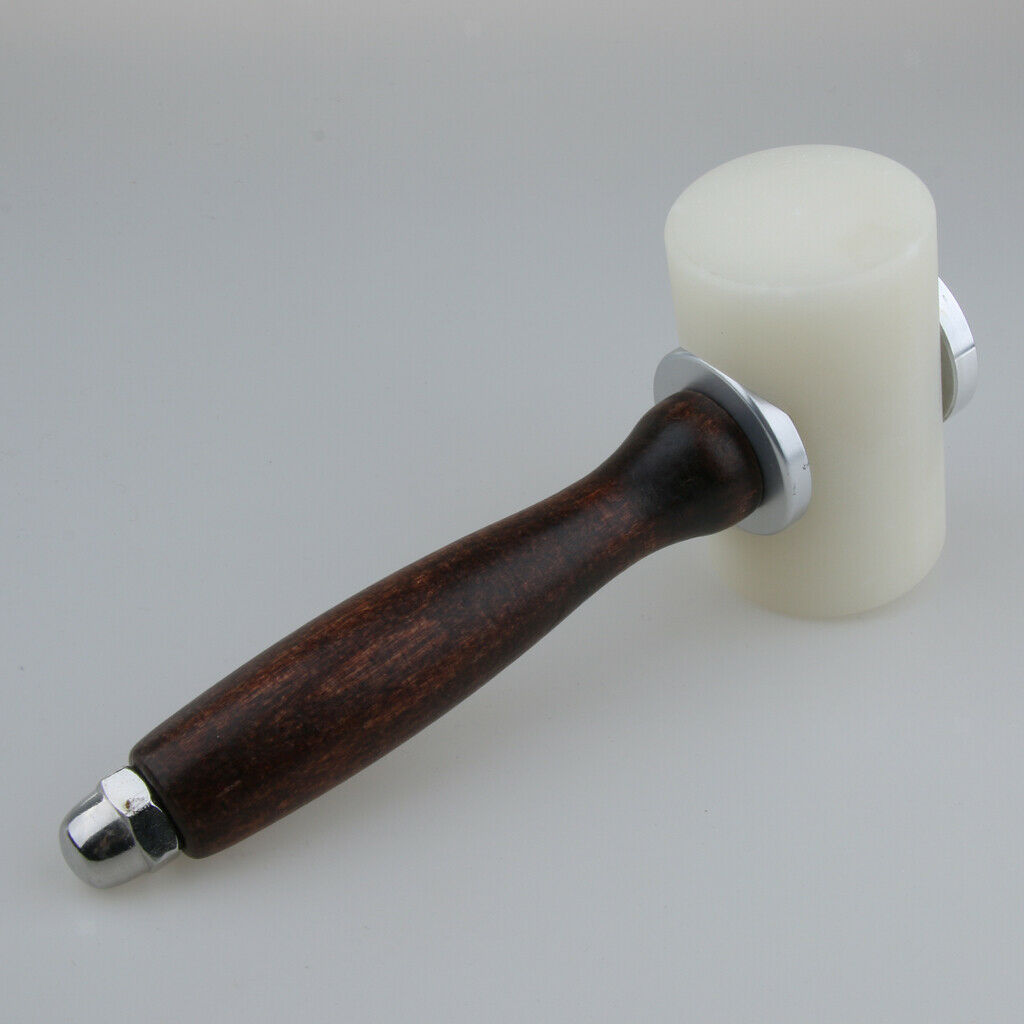 Wooden Handle Nylon Hammer Leathercraft Carving Hammer Stamping Sewing Craft