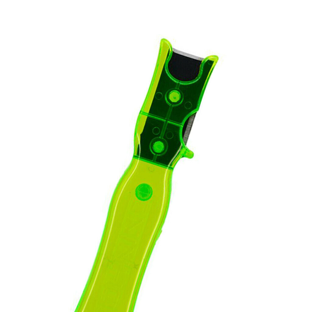 Outdoor Archery Scraper Bow Stripper Feather Fletching &Plastic Handle Green