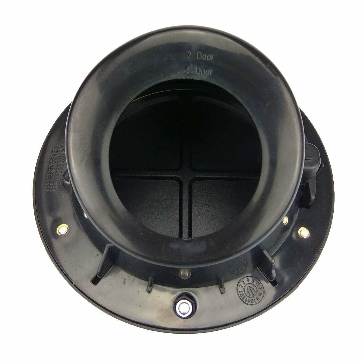 Black Fuel Door Gas Cap Lid Cover For 2007-2018 Jeep Wrangler JK New Free Ship