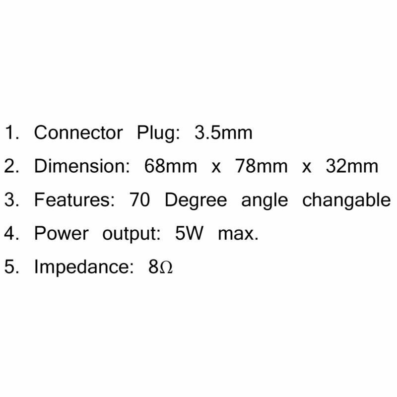 1x P600 Mini Speaker For Kenwood  Icom Yaesu 3.5mm Two-Way Car Radio .