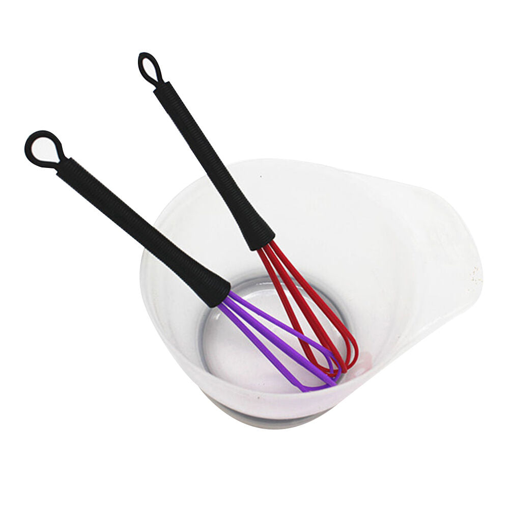 Mini Salon Hairdressing Tool Tint Color Dye Whisk Balloon Whip Mixer Rand.l8
