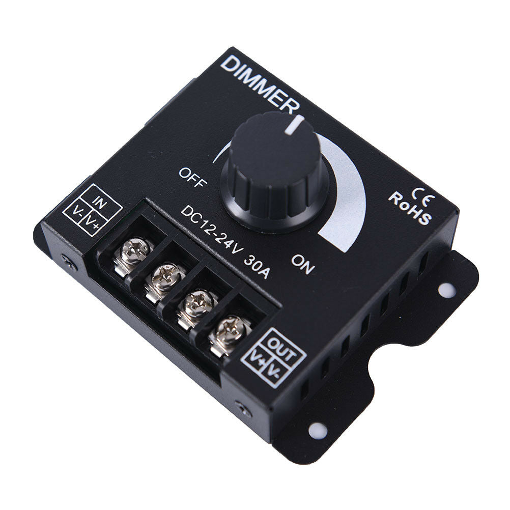 DC12v/24v 30a led switch dimmer controller for led strip single color black FADD