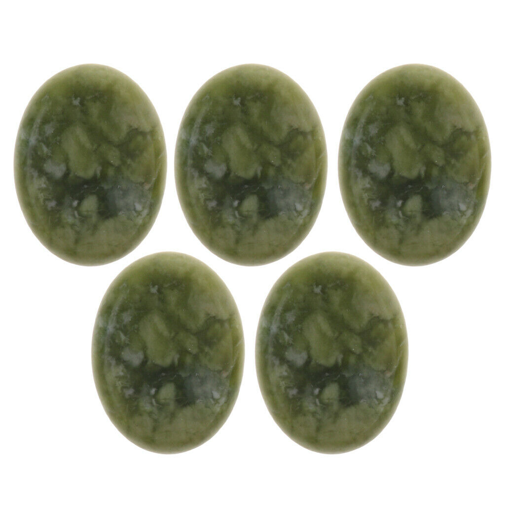 Lots 5 Jade Hot Massage Stone Back Shoulders Arms Beauty Spa Massage 3x4cm