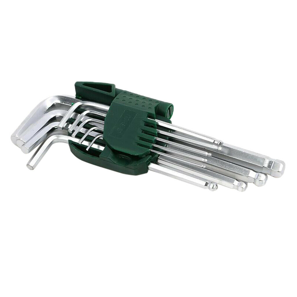 9 Size Hex Key Set Portable Wrench Tool Screwdriver Tools H1.5 - H10