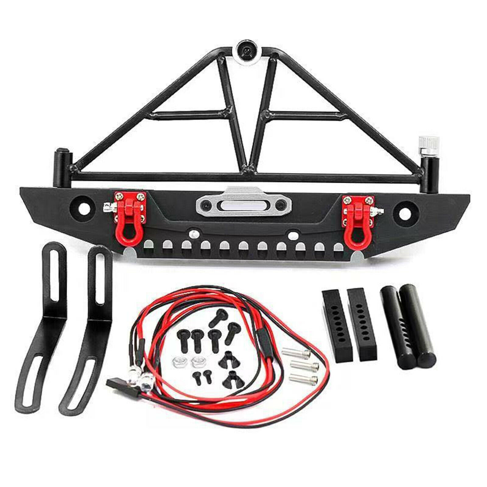Metal Rear Bumper Protective Bar Frame for 1/10 TRX4 SCX10 90046 RC Crawler Car