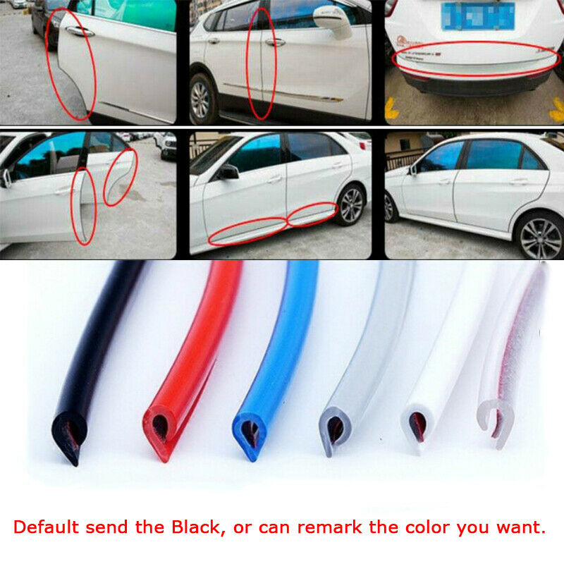 Car Door Edge Guard Trim Molding Rubber Seal Strip Scratch Protector 16FT/5M