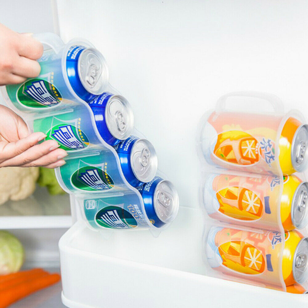 Fridge Canned Drink Storage Box Creative Cola Drink Can Organizer Storage Rack