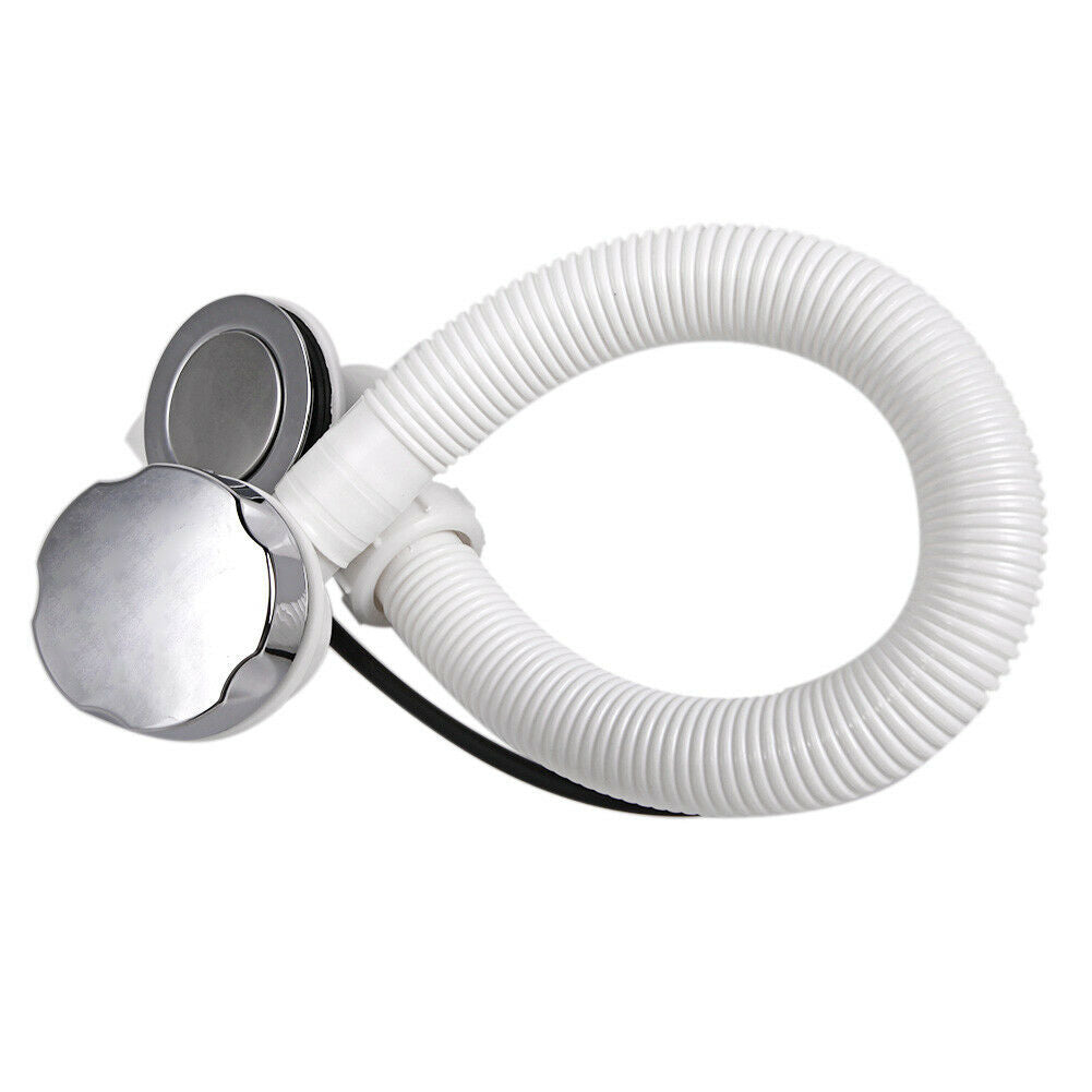 Dedicated Pop Up Bath Waste With Overflow Bathroom Kit Round Chrome @