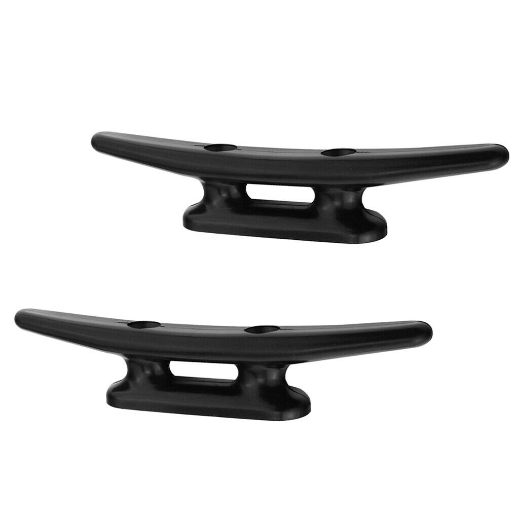 2pcs Heavy Duty Nylon Boat Yacht Rope Cleat Open Base Deck Cabin Hardware