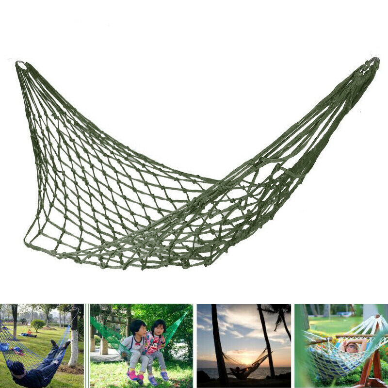 Garden Nylon Rope Hammock Outdoor Net Sleep Bed Travel Camping Summer Children