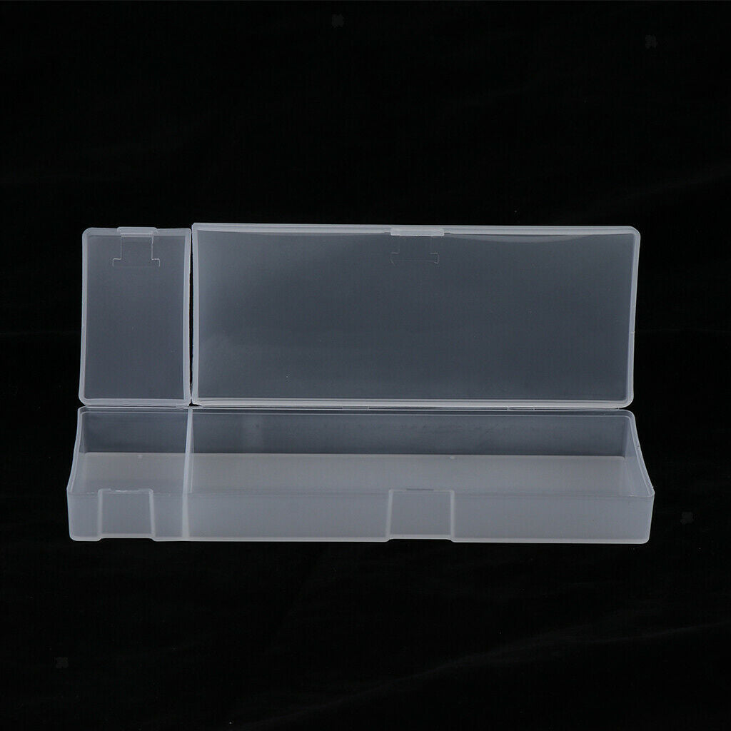 Plastic Pencil Box School Pencil Case Storage Office Tabletop Supplies White