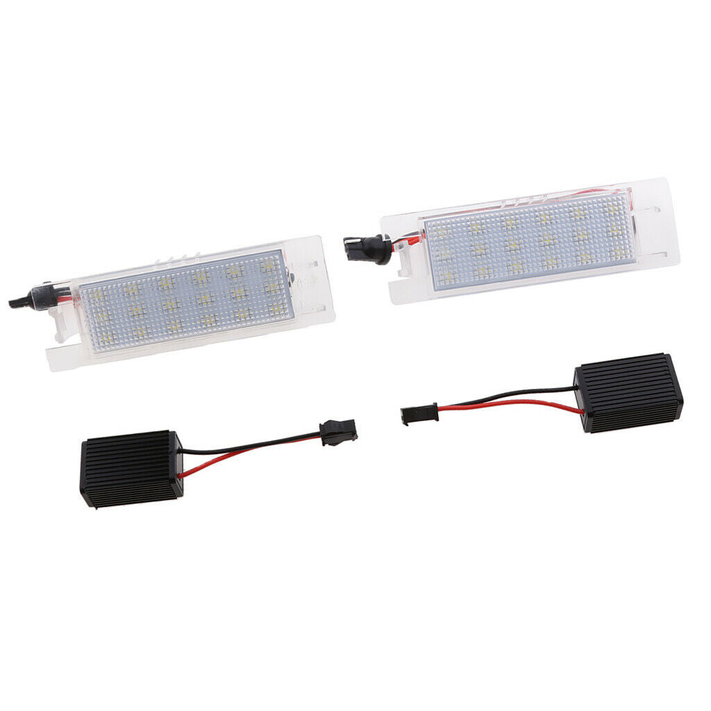 1 Pair Number License Plate LED Light Lamp for Vauxhall Opel Zafira Astra H
