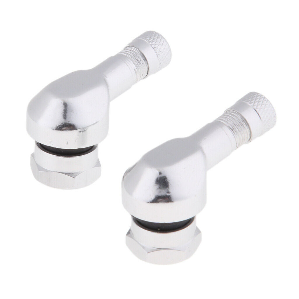 4x Motorcycle 90 Degree 11.3mm Wheel Tire Stem Tubeless Valve Aluminum