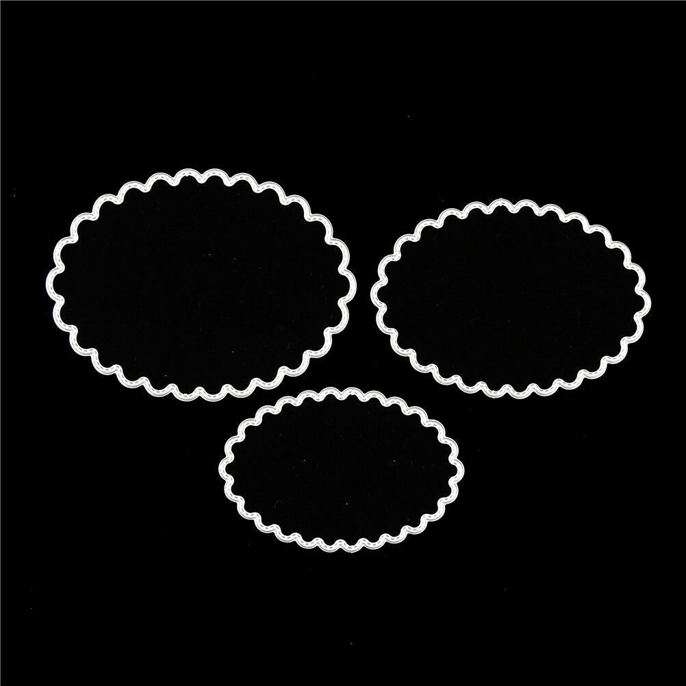 6pcs oval metal cutting dies stencil scrapbook album paper embossing craf.l8