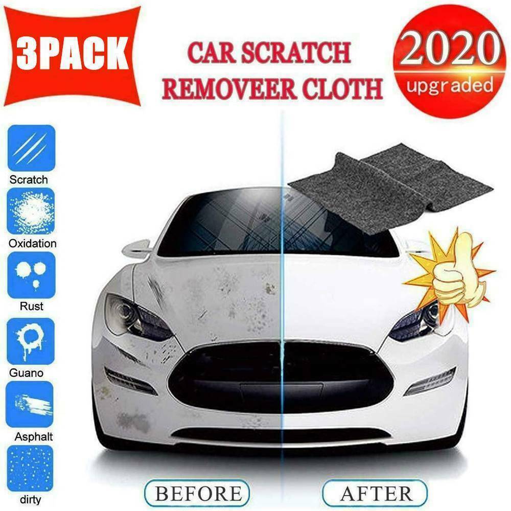 3* NANO Magic Car Scratch Remover Polish Cloth Light Paint Scuffs Surface Repair