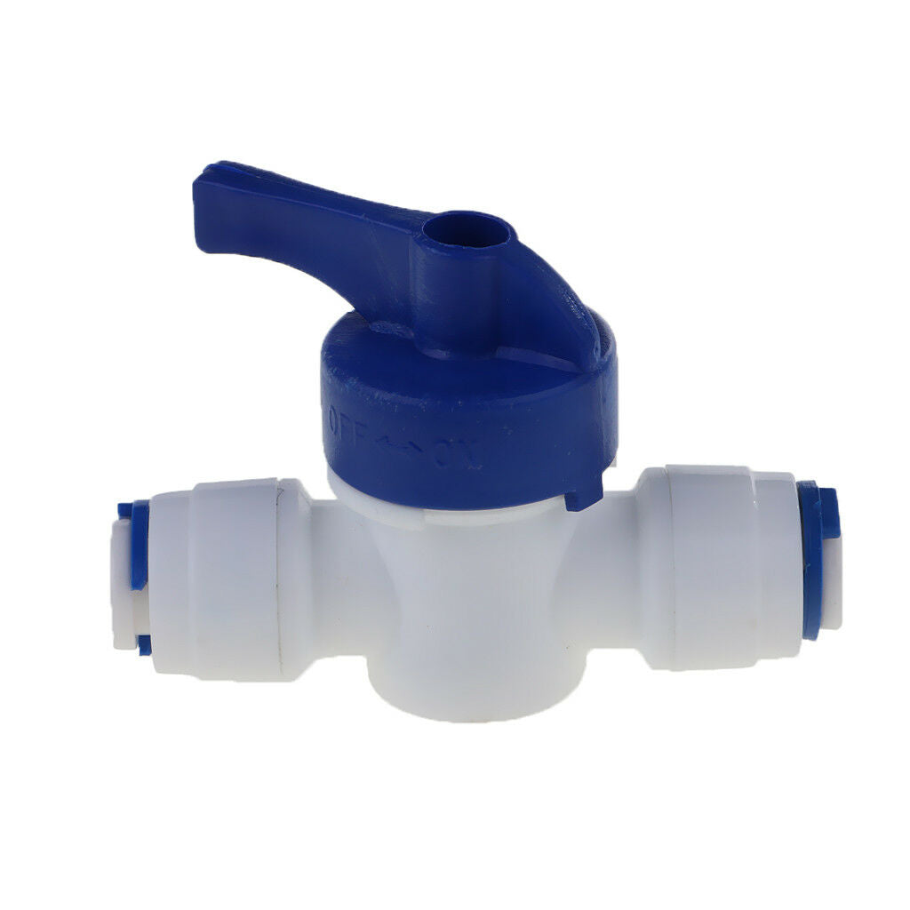 1/4" Tube 1/4" Thread Ball Valve Quick Connect Fitting for RO Water Filter