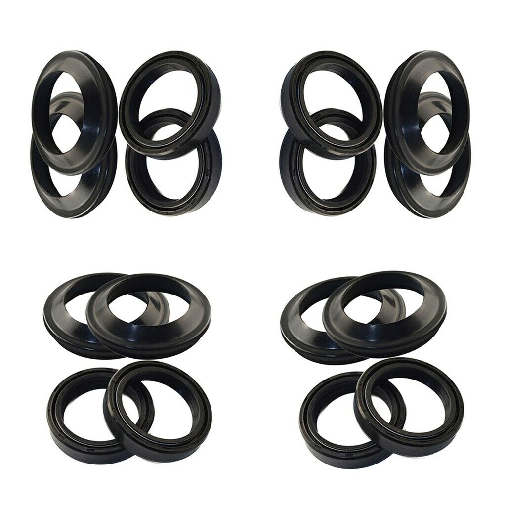 4 Sets Motorcycle Front Fork Oil Dust Seals Kit Set 41mm X 54mm X 11mm