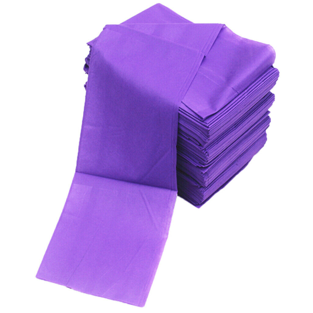 40Piece Non-woven Disposable Massage Table Sheet Bed Cover Waterproof Purple
