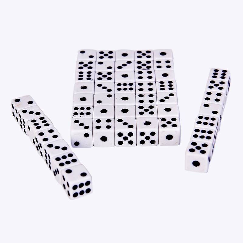 50pcs/lot 8mm Dices For Board Game Bar Gambling Game Set Club Party Acces.l8