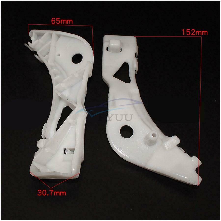 2Piece Plastic White Motorcycle Bumper Bracket Replacement For Mazda 6 2003-2008