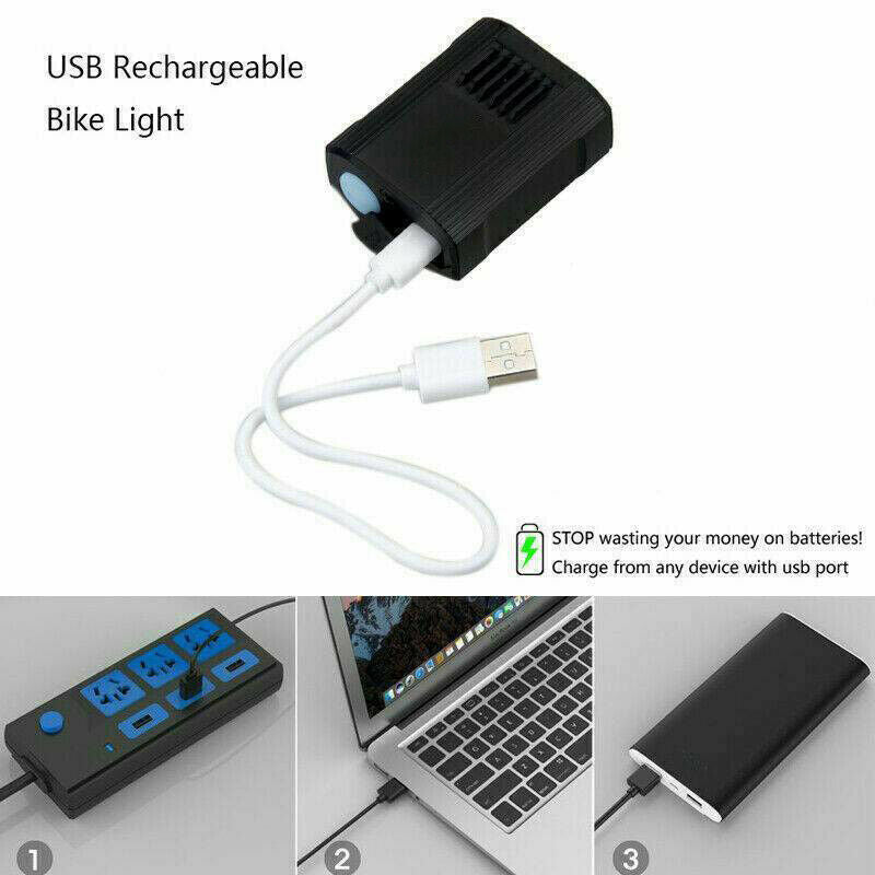 2x Rechargeable 15000LM T6 LED Bicycle Lamp Front Headlight MTB Bike Lights