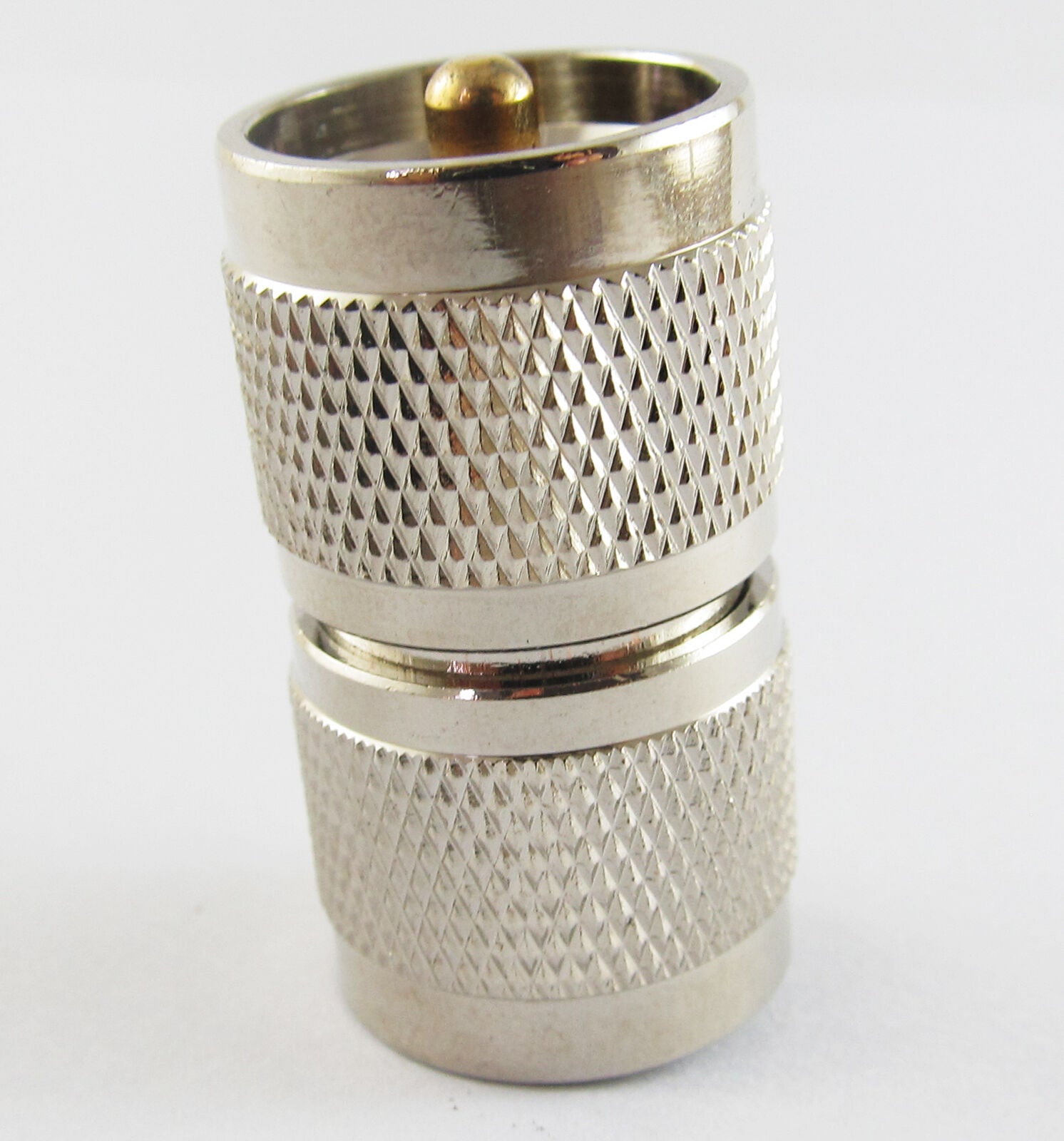 1pc UHF PL-259 Male to UHF PL259 Male Plug Straight RF Coaxial Connector Adapter