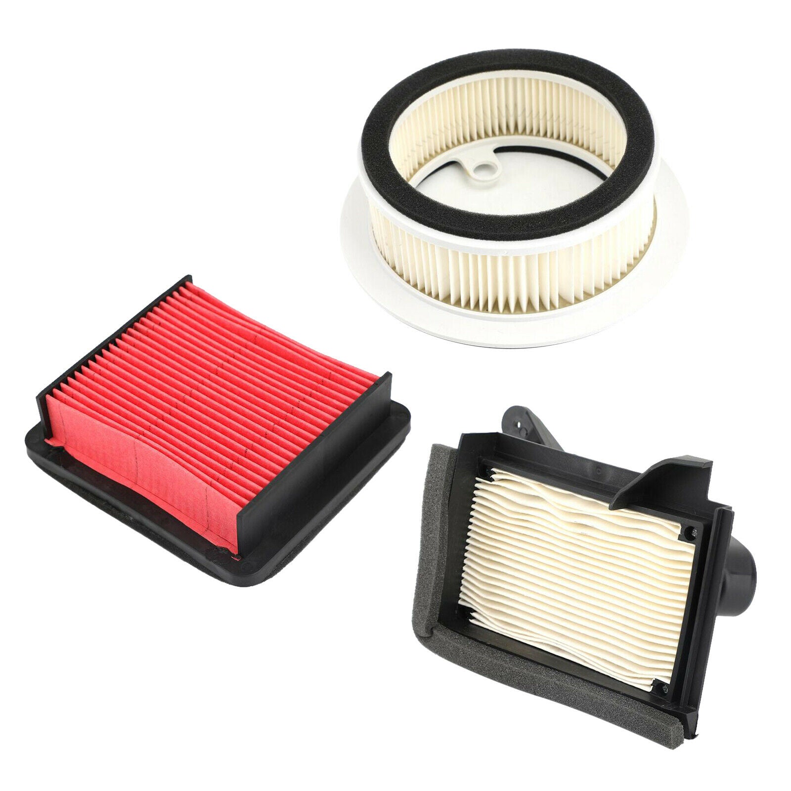 3pieces Motorcycle Air Filters for Yamaha XP530 TMAX 530 SX/DX 2017-2019