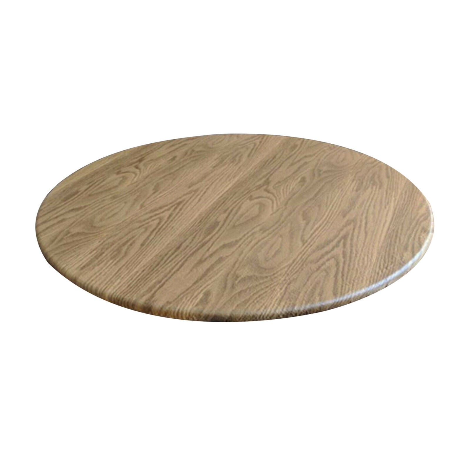 Round PVC Tablecloth Waterproof Table Cover Home Decor Wood Pattern