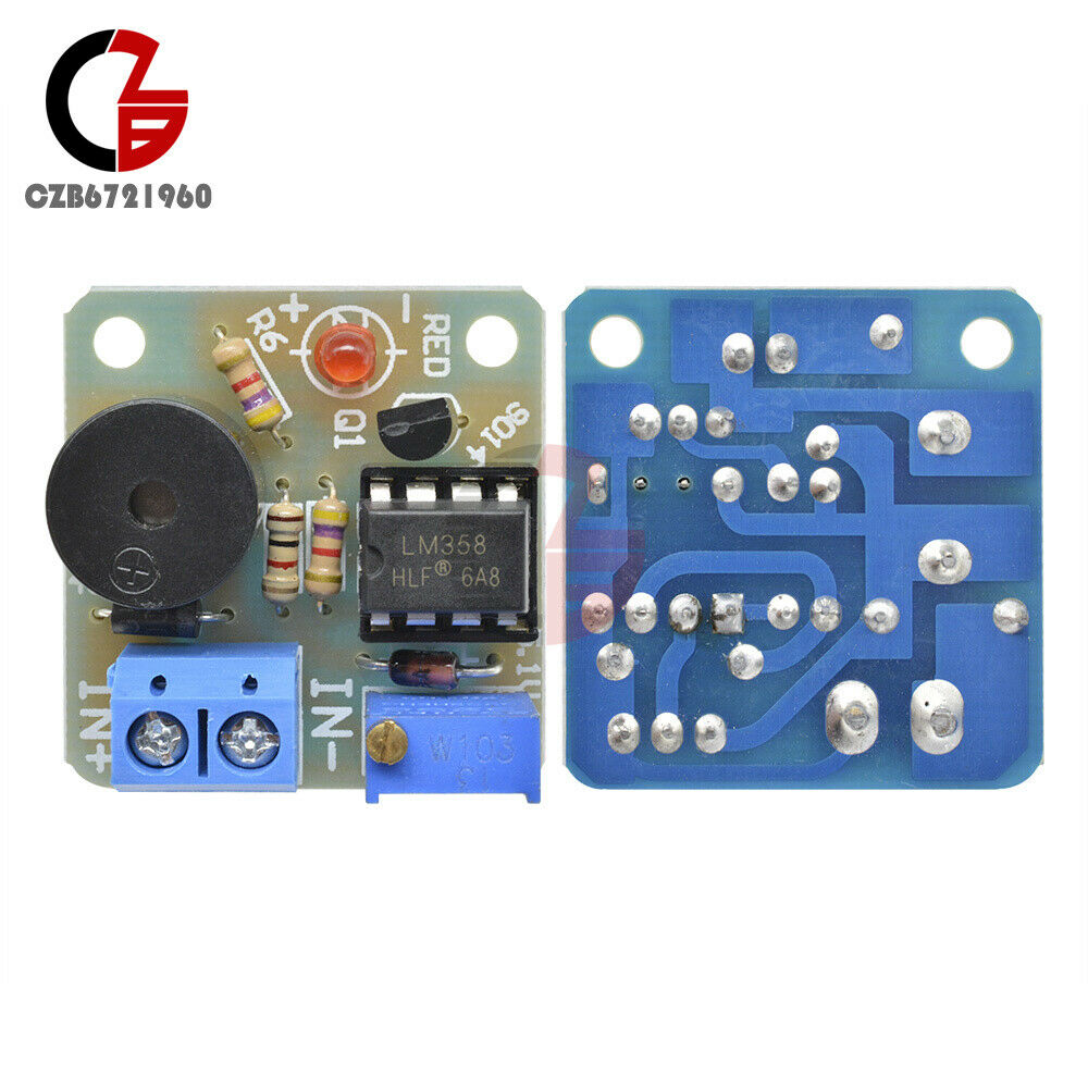 9V 12V Anti Over-discharge Board Low Voltage Protection Module Audible Alarm