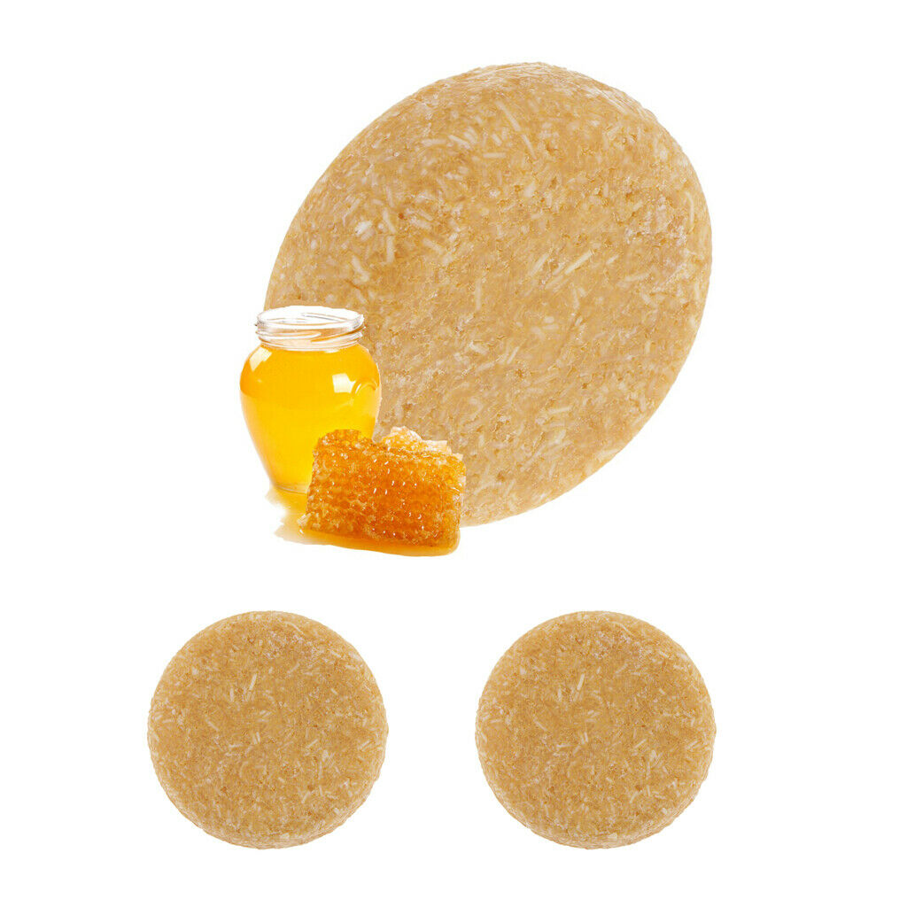 2pcs 55g Handmade Hair Shampoo Soap Natural Dry Hair Care Wash Shampoo Honey